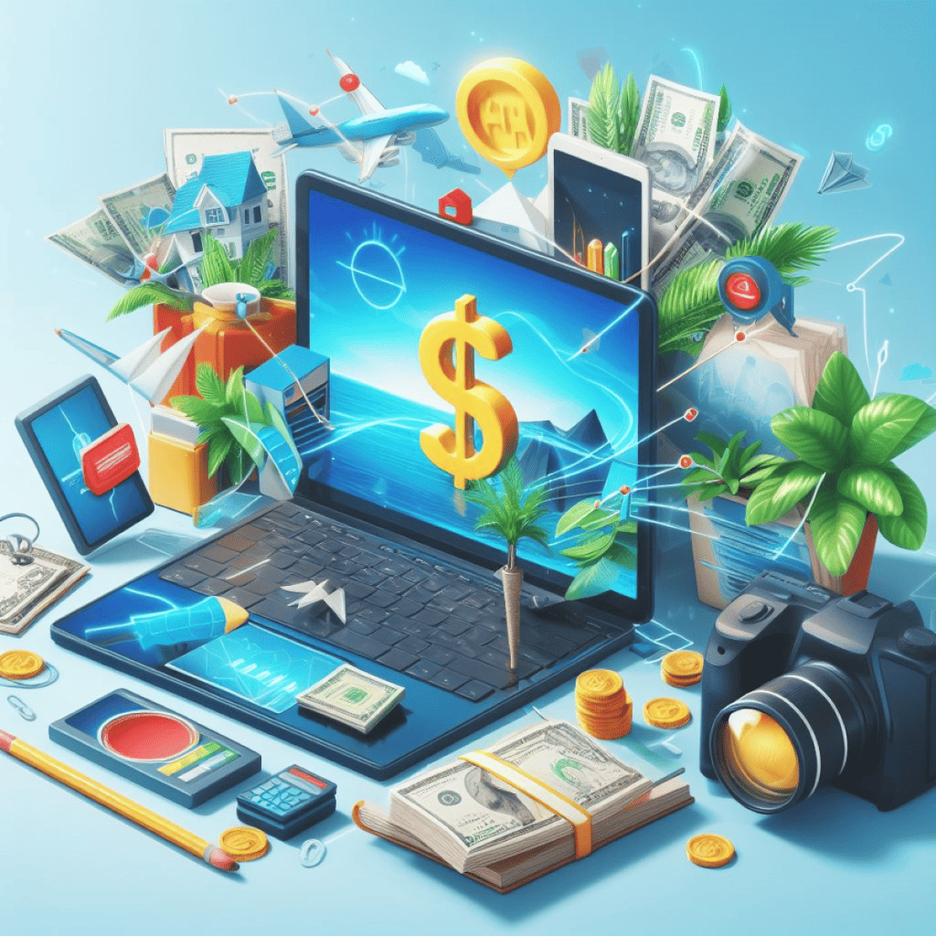 Computer image showing success with using a Sales Funnel Builder